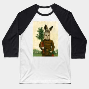 Victorian Rabbit Boy Baseball T-Shirt